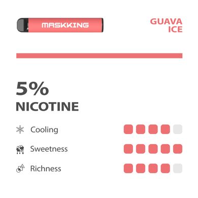 Disposable POD e-cigarette Maskking High GT Guava Ice